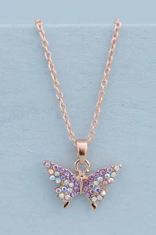 Great Pretenders Boutique Butterfly Gem Necklace