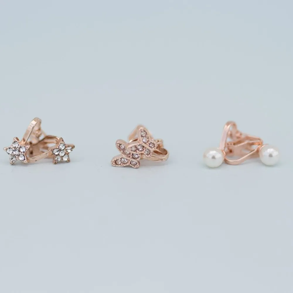 Great Pretenders Boutique Dazzle Clip On Earrings, 3 Sets