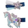Great Pretenders Boutique Navy Unicorn Star Hairclip, 2 styles assorted