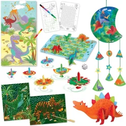 Houtendiershop Box Candiy Activiteitenset Dino in Koffertje