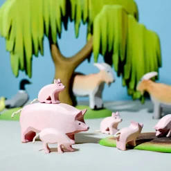 bumbu toys Varkens Familie set 4-delig