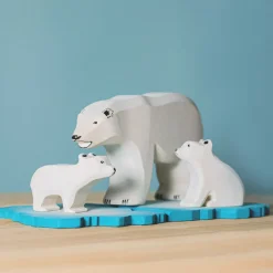 bumbu toys BumbuToys IJsberen op ijsschots Set 4-delig