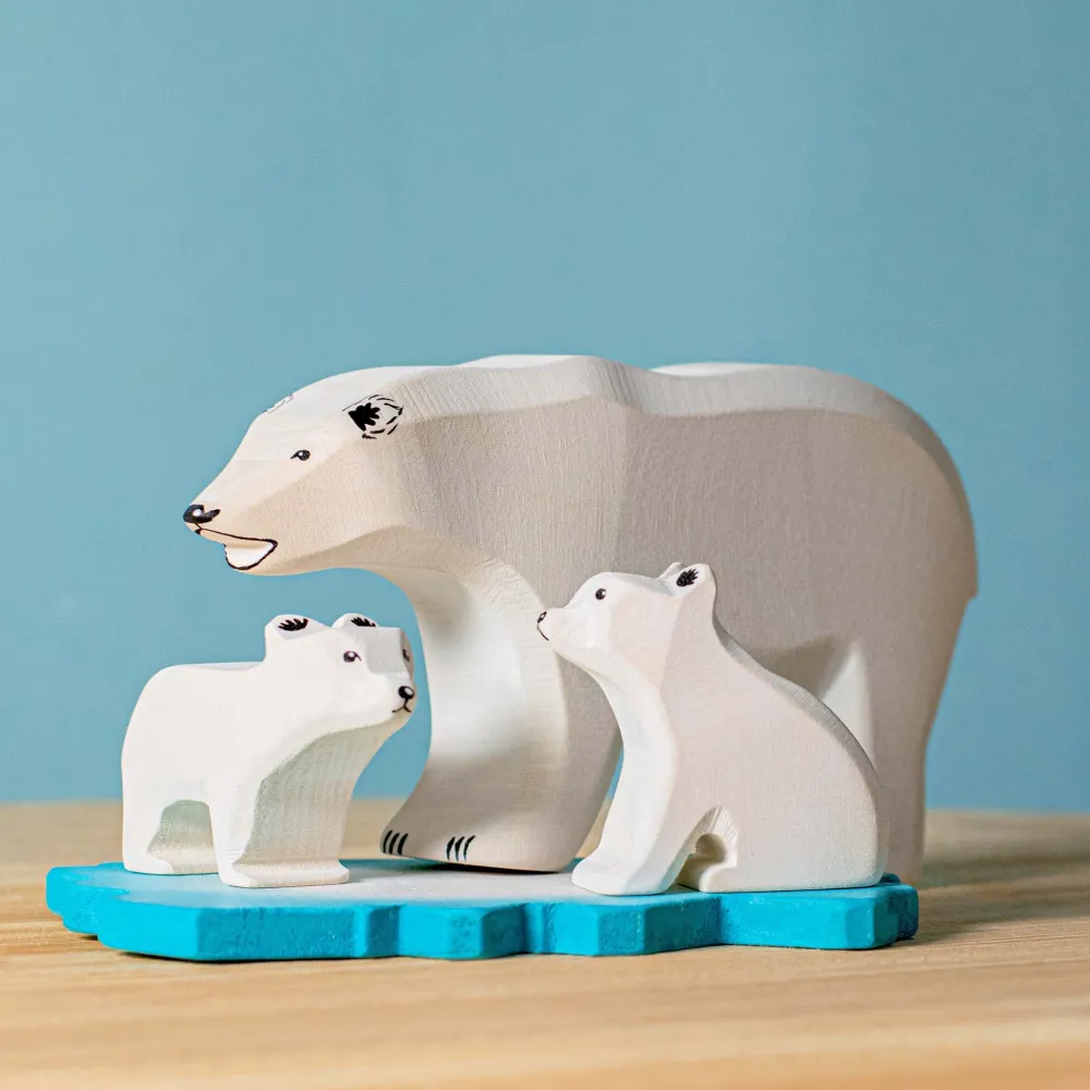 bumbu toys BumbuToys IJsberen op ijsschots Set 4-delig