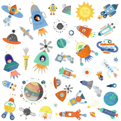 Djeco Stickerset Ruimte Interstellar