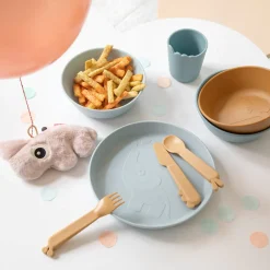 Done by Deer Kinderbeker Mini Croco Blue