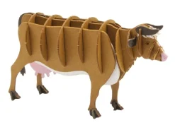 Fridolin 3D Papiermodel Bruine Koe