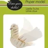 Fridolin 3D Papiermodel Witte Duif
