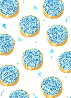 Fritsy Postkaart Beschuit met Muisjes Blauw