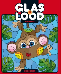 Image Books Glas in lood kleurboek Dierentuin