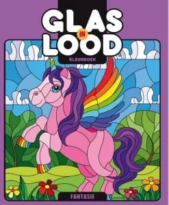 Image Books Glas in lood kleurboek Fantasie
