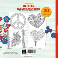 Image Books Glitter Kleurplaten Boek Happiness