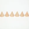 Grapat Houten Cones Natuurlijk set 6-delig 16-149