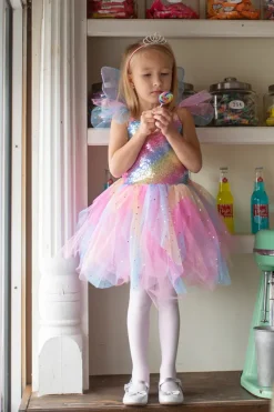 Great Pretenders Regenboog Fee Jurk size US 5-6