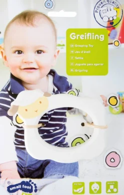 Small Foot Grijpfiguur Grijpring Schaap Hout