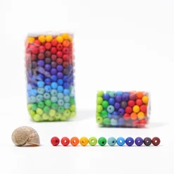 Grimm's Houten Gekleurde Kralen set 480-delig 10270