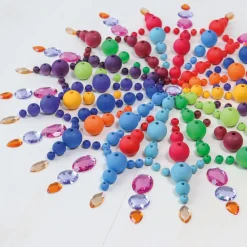 Grimm's Houten Regenboog Kralen set 36-delig 10240