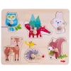 Haba Inlegpuzzel Bosdieren 6pcs
