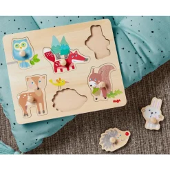 Haba Inlegpuzzel Bosdieren 6pcs