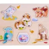Haba Inlegpuzzel Huisdieren 6pcs