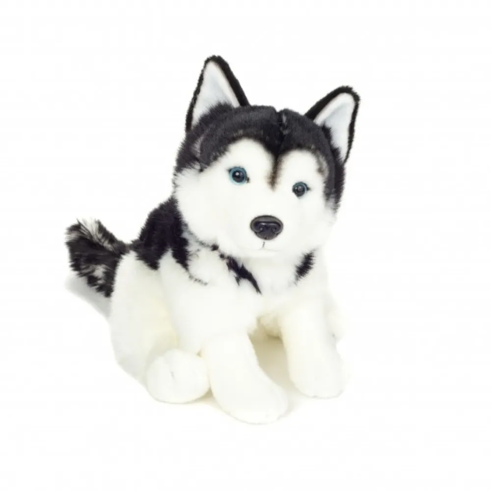 Hermann Teddy Knuffel Hond Husky Zittend 30cm