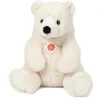 Hermann Teddy Knuffel IJsbeer Zittend 35cm