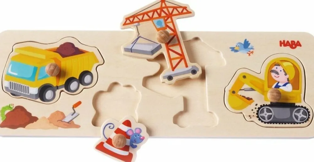 Haba Inlegpuzzel Op de werf