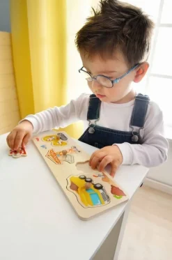 Haba Inlegpuzzel Op de werf