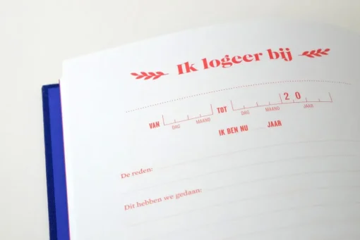 Houtendiershop Invulboek Ik ga Logeren voor Kinderen