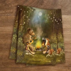 Iris Esther Postkaart Campfire Song