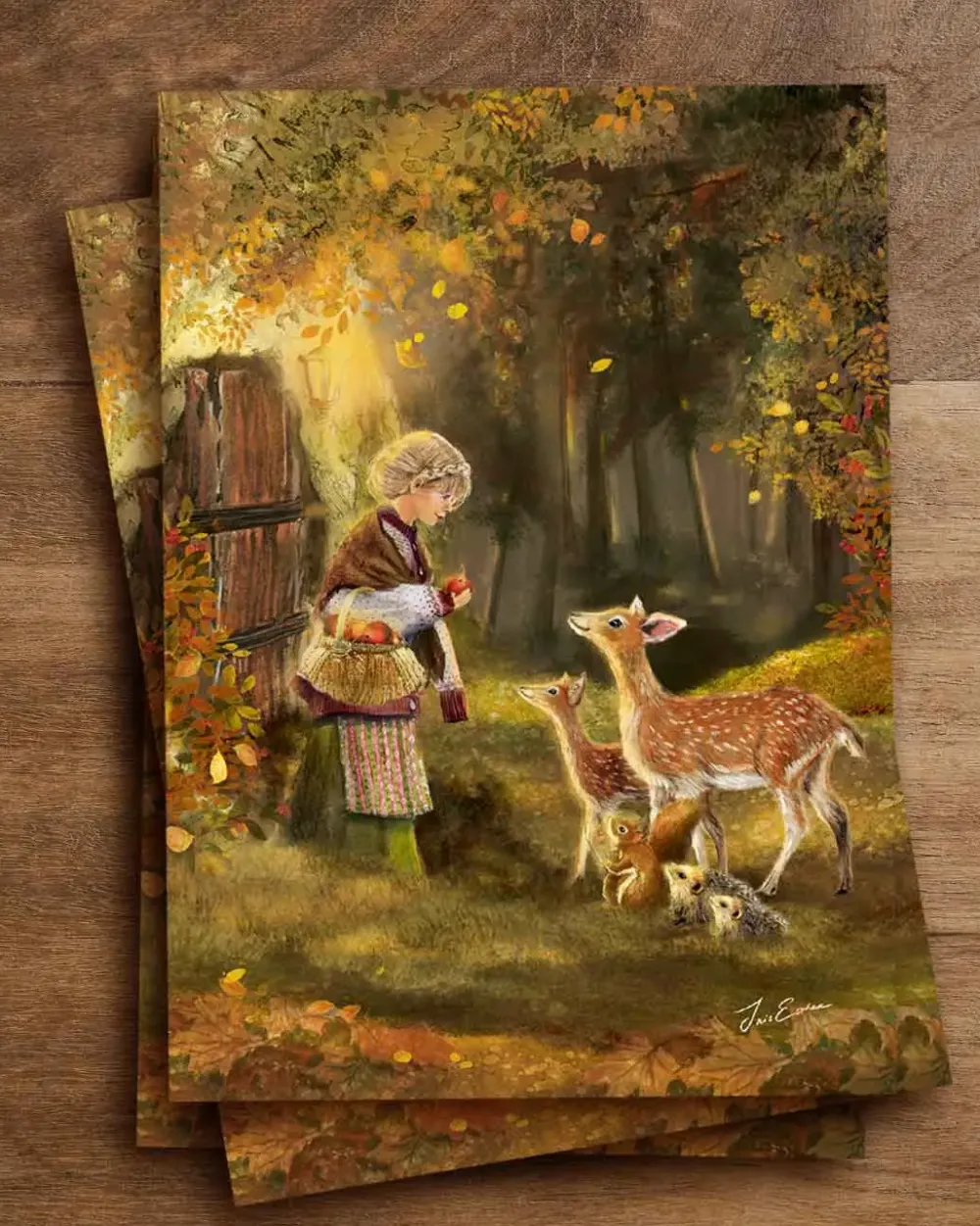 Iris Esther Postkaart Deer Delights