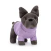 Jellycat Knuffel Hond Sweater French Bulldog Purple
