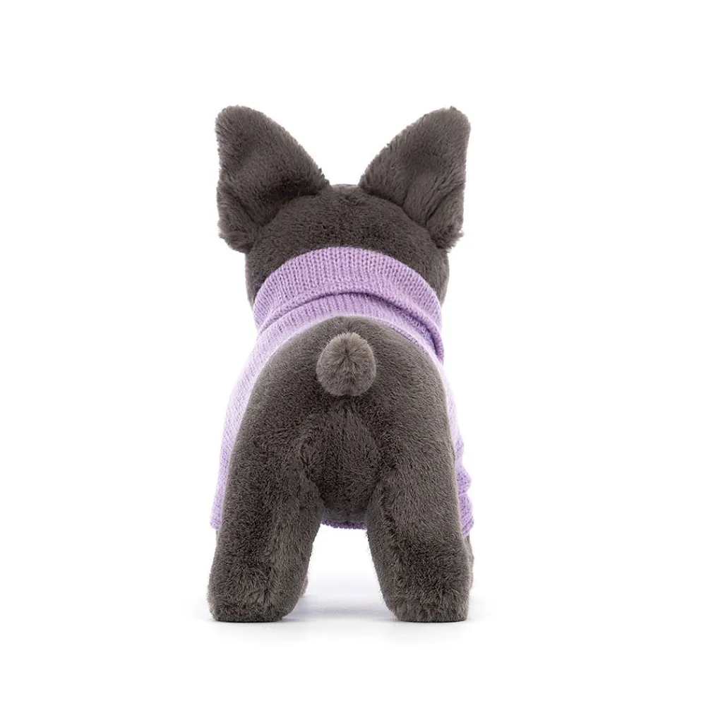 Jellycat Knuffel Hond Sweater French Bulldog Purple