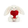 Jellycat Knuffel Konijn Bashful Red Love Heart Bunny Little
