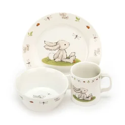 Jellycat Servies Set Bashful Bunny Kom, Kopje en Bord