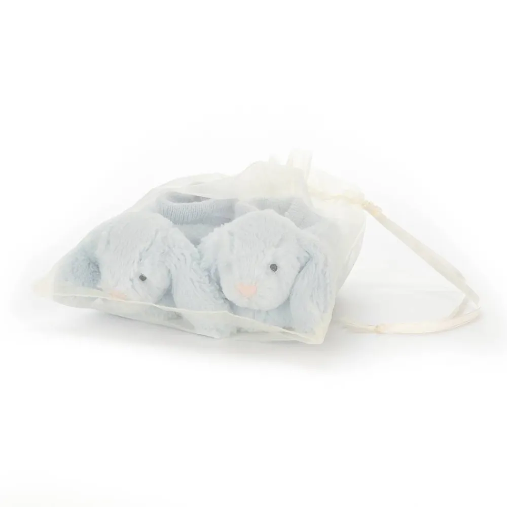 Jellycat Slofjes Bashful Blue Bunny Booties