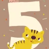 Bora Kaart met envelop 5 Tiger