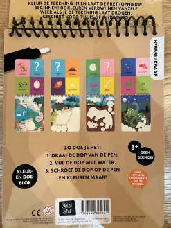 Image Books Kleuren met water Dino's