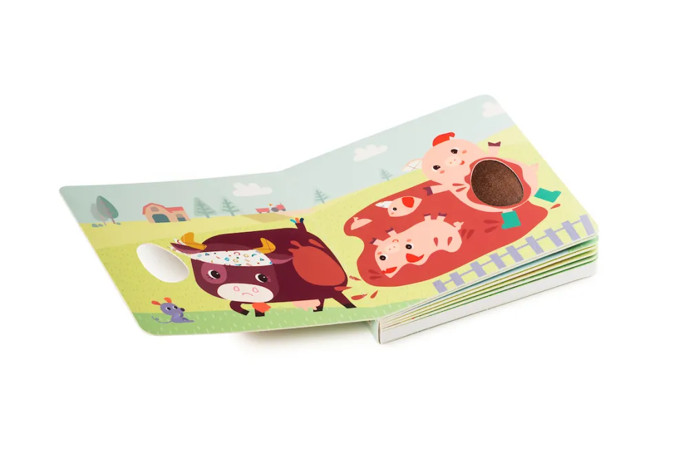 Lilliputiens Voelboek Boerderij met Geluiden