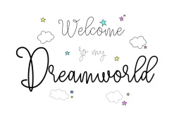 Limundo Motief Dreamworld Wandlamp Rechthoekig