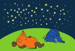 Limundo Motief Sterrenhemel Wandlamp Rechthoekig