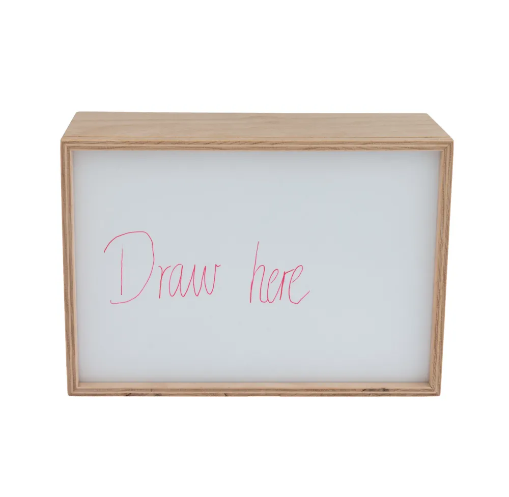 Limundo Wandlamp Rechthoekig Draw Here Beuken Hout