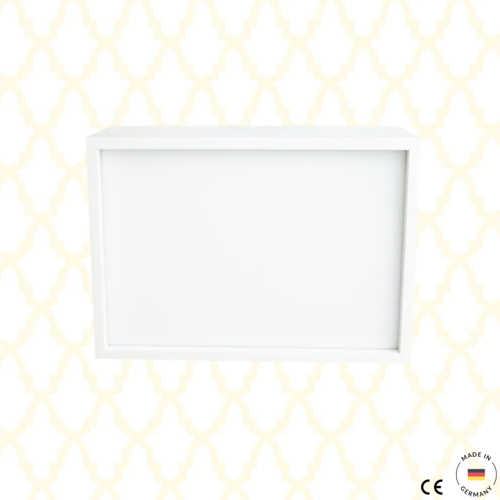 Limundo Wandlamp Rechthoekig Draw Here Wit Hout