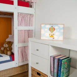 Limundo Wandlamp Rechthoekig Luchtballon Beuken Hout