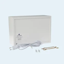 Limundo Wandlamp Rechthoekig Muis Sophia Wit Hout