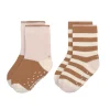 Lässig Kindersokjes V-Master Anti-Slip Powder Pink Caramel Set 2-delig