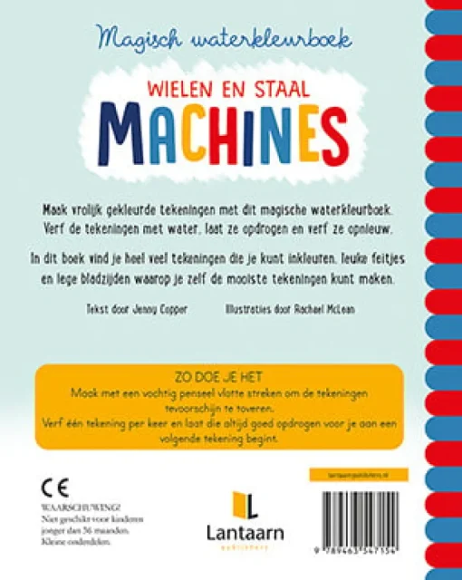 De Lantaarn Magisch waterkleurboek - Machines