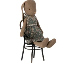 Houtendiershop Maileg Knuffel Bunny Size 1 Bruin met Jurk 20cm
