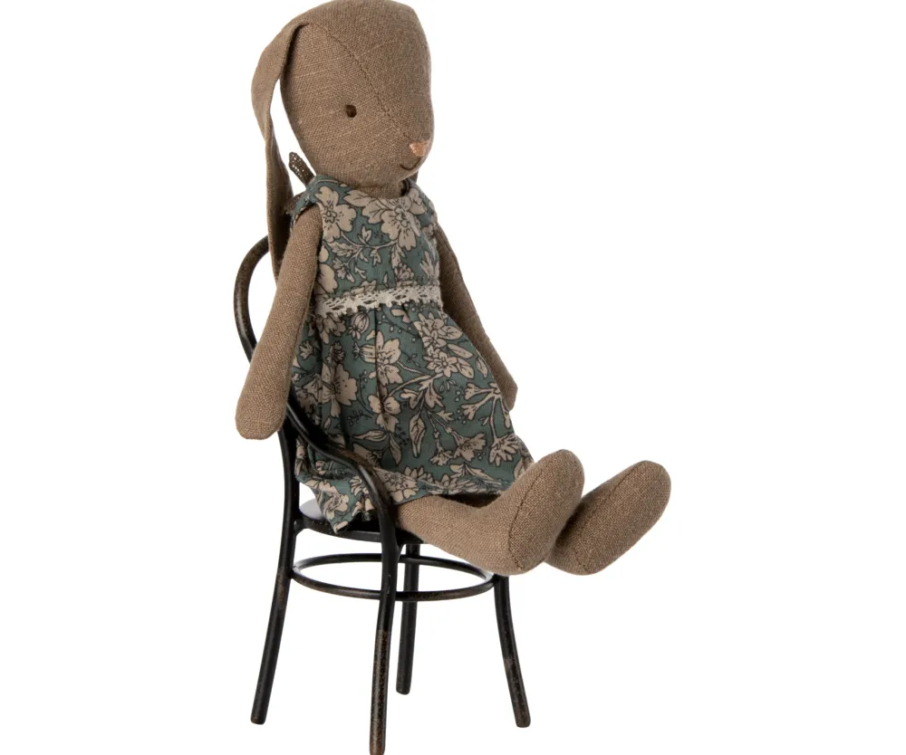 Houtendiershop Maileg Knuffel Bunny Size 1 Bruin met Jurk 20cm