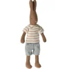 Maileg Knuffel Konijn Size 1 Bruin Streepmotief