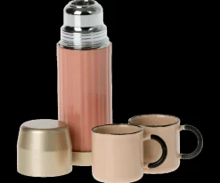 Maileg Thermosfles met 2 Mokken Soft Coral